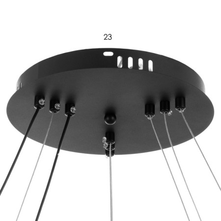 Rigel lamp LED 260W 3000-6000K black and gold 100x100x100 cm Bayerlux-6