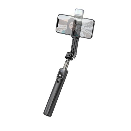 Monopoline Trenoga for selfie Hoco K15, with backlight, wireless, BT4.0, 55 mAh, PDU, Black-2
