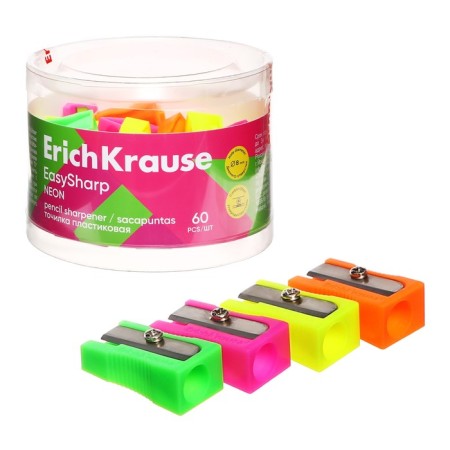 Zapochilok 1 hole Erichkrause "Easysharp" Neon, plastic, mix