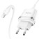 Network charger Hoco N1, 1 USB, 2.4 A, Lightning cable - USB, 1 m, white