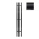 Terminus quatro electric heated towel rail "Prof", 1400x210 mm, Black Muar