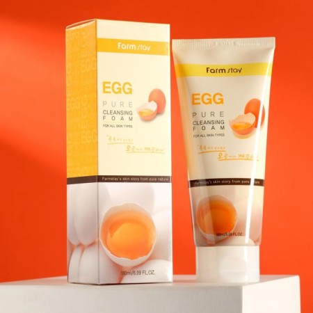 Foam cleansing Farmstay, with egg extract, 180 ml-1