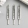 Decor for creativity Metal "Thermometer" silver 7.1x0.9 cm