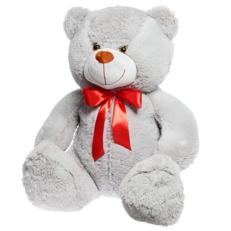 Soft toy "Bear Bart" Color gray, 110 cm-1
