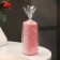 Candle-cylinder smooth, 5x10 cm, pink, 6 hours