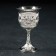 Drinking drink on the stand “Marena”: 6 glasses 30 ml, silver color