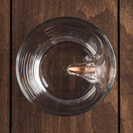 A glass "impenetrable. New Year", for whiskey, with a bullet, 250 ml-2
