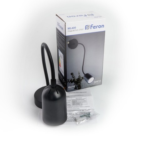 Wall lamp Feron, ML400, GU10, IP20, 35W, black-8