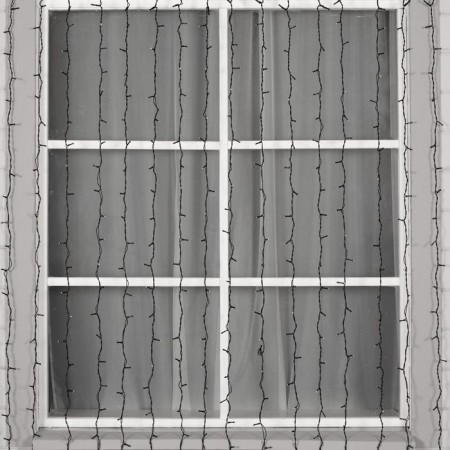 Garland "Curtain" 2 × 3 m, IP44, UMS, dark thread, 760 SMD-LED, white glow, 220 V-1