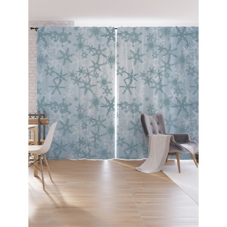 Photostes "Hoarry Snowflakes", Oxford, size 170x265 cm, 2 pcs