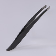 Pinzet begged, narrow 9 cm, black color