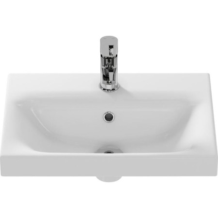 The built -in sink Cersanit Moduo 50 Slim, with 1 hole for the mixer, white-1