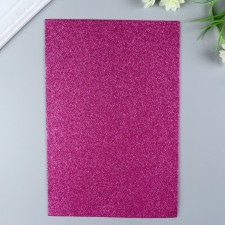 Foamiran glitter Magic 4 Hobby 2 mm cent. bright pink, 20x30 cm