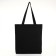 A bag-shop with a zipper, from textiles, black color