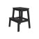 Stol-Streanka, black 430x390x500, array of birch