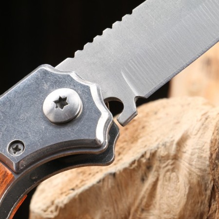 Automatic knife, folding "fart" steel - 420, handle - bakelite, 20 cm-5