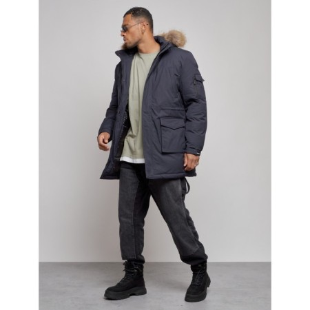 Lengered male winter, size 56, dark blue color-1