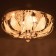 Svetogor chandelier "Drops" 5x60W E27 LED lighting chrome 50x50cm