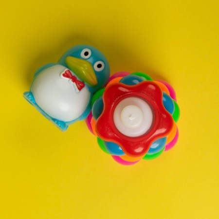 Pyramid "Penguin on the Flower", 5 rings-3