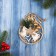 Christmas tree decoration "Ball with a branch" 12.5x10 cm