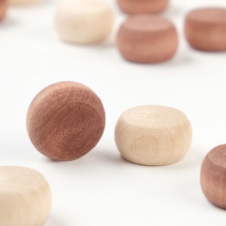 Set of chips for backsecks, 30 pcs, 2 cubes, d-2 cm, tree-1