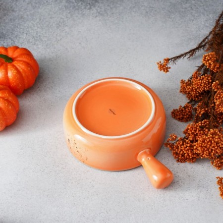 Porcelain cocoon Magistro "Cerera", 500 ml, d = 15 cm, color orange color-4