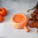 Porcelain cocoon Magistro "Cerera", 500 ml, d = 15 cm, color orange color