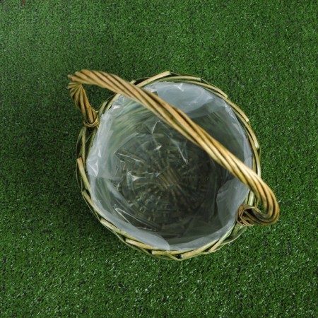 A set of baskets, 3 pcs, 28 × 14/45 cm, 24 × 13/41 cm, 19 × 11/37 cm, willow-6