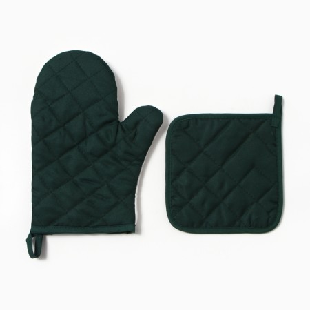 Kitchen "basil" mittens-output 20x27cm, severity 17x17cm 100% p/e-2