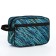 Cosmetic bag with lightning, blue/black color