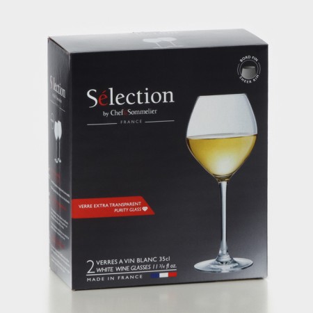 Set of glasses for the wine Selection, 350 ml, crystal glass, 2 pcs-7