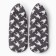Women's socks with fur inside "Goose foot", gray color, rr 36-40