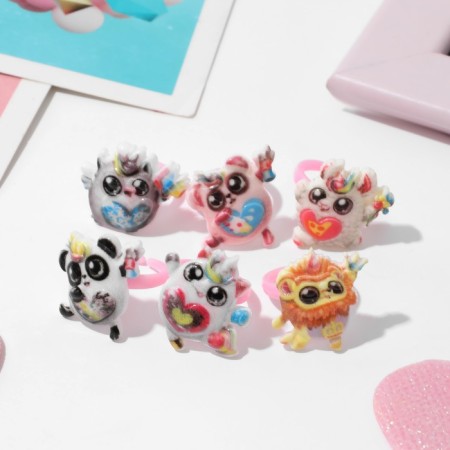 Children's ring "chosen" funny animals, mix shape, color