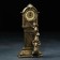 Watch of desktop fireplaces "Clock with mice", 9 x 16 x 34 cm, bronze