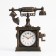 The alarm clock "Retro telephone", discrete move, aa, 16 x 5 x 19 cm, brown