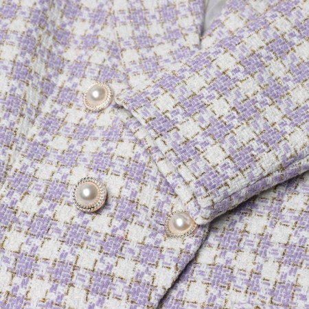 Jacket tweed double -breasted mist p. 50. lilac-10