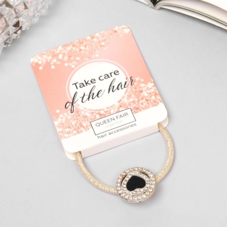 Hair elastic band "Milli" heart, 5 cm