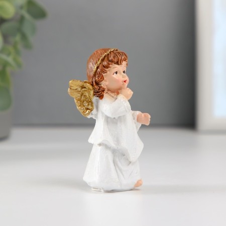 Souvenir Polystone "Girl-Angel with golden wings" mix 3.3x5x8.3 cm-3