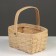 Wicker basket 20 x 16 x 10 cm, handle h = 11 cm, natural