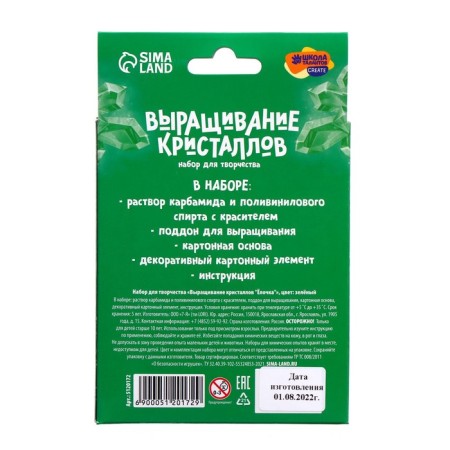 New Year's set for creativity. Growing crystals “New Year! Christmas tree ", green color-4