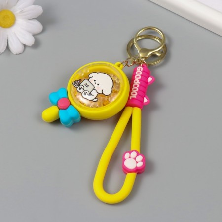 Trick rubber with a strap "Lollipop on a stick with a bow. Pyosik" 6.5x4.5x2 cm-2
