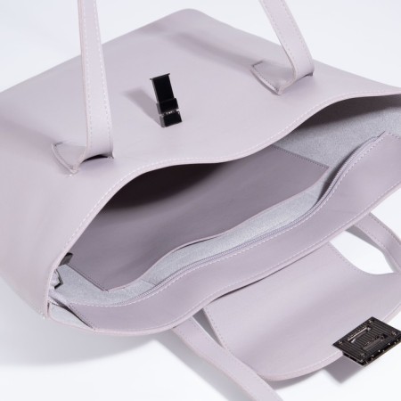Bag Female Tout with zipper, lilac color-4