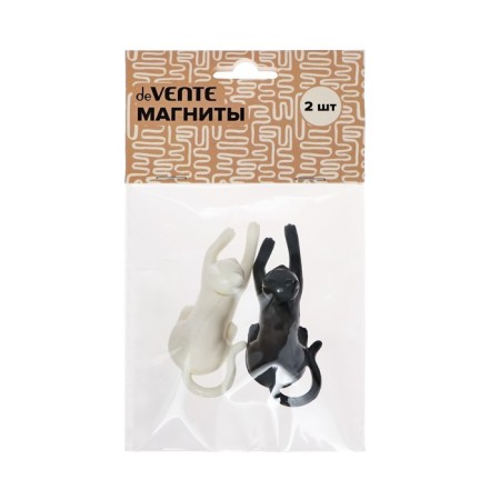 Magnets for boards 22 mm, 2 pieces, Devente "Cats", plastic bag with euro suspension-4