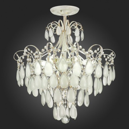 Ceiling EVOLUCE lamp. Sle160302-06. Magonza. 6x60 watts, E14, 50x50x75 cm, golden color-2
