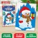 New Year's set for creativity. Application from the felt "New Year! Snowman with a gift "