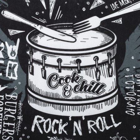 Rock’N’Roll kitchen set: apron, tack, towel-13