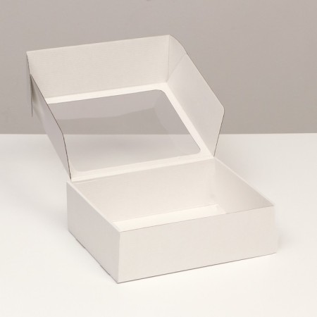 Box with a window, white, 27 x 21 x 9 cm set 5 pcs-2
