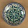 Plate of the Rishtan ceramics "Flowers", blue, deep, 20 cm mix