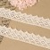 Knitted lace, 40 mm × 10 ± 1 m, beige color