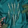 Jewelry decoration "Constellation" (set of 8 pcs) icicle, 15x1.5 cm, with gold
